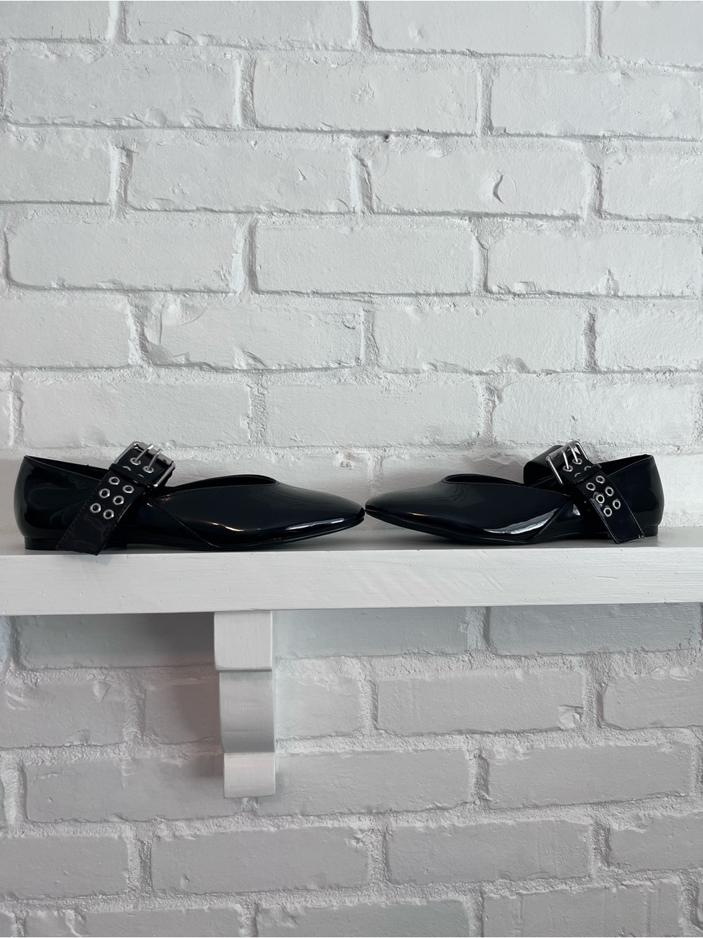 Joe Fresh Black Patent Mary Jane Loafers with Buckle - Picture 7 of 7